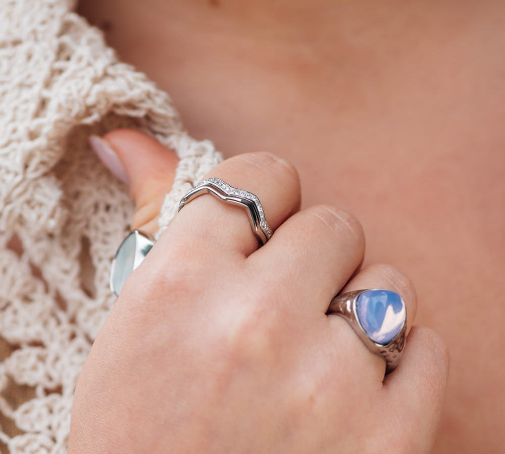 Fame ring Lightning with stones - Fame by iXXXi