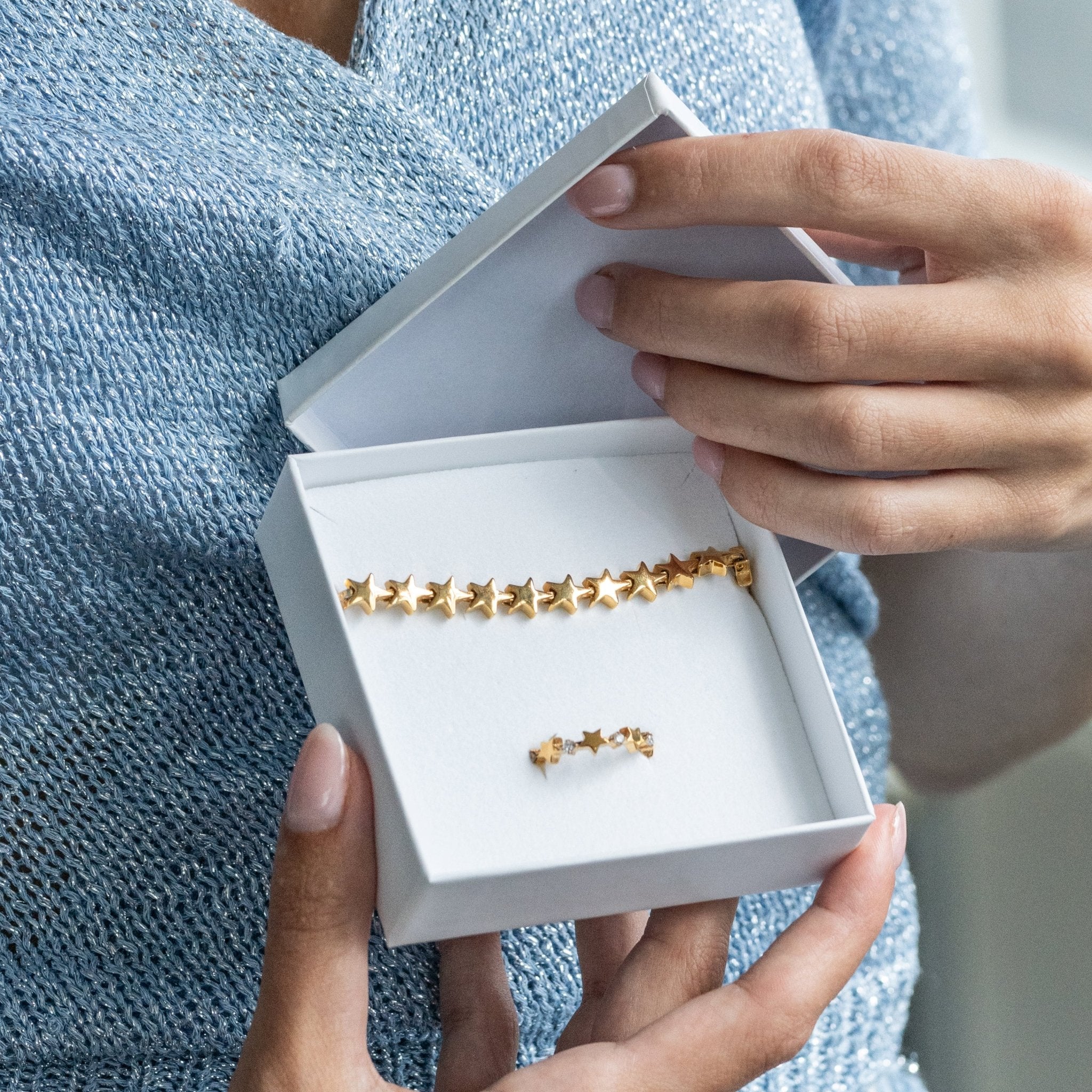Fame Sparkling star ring set - Fame by iXXXi