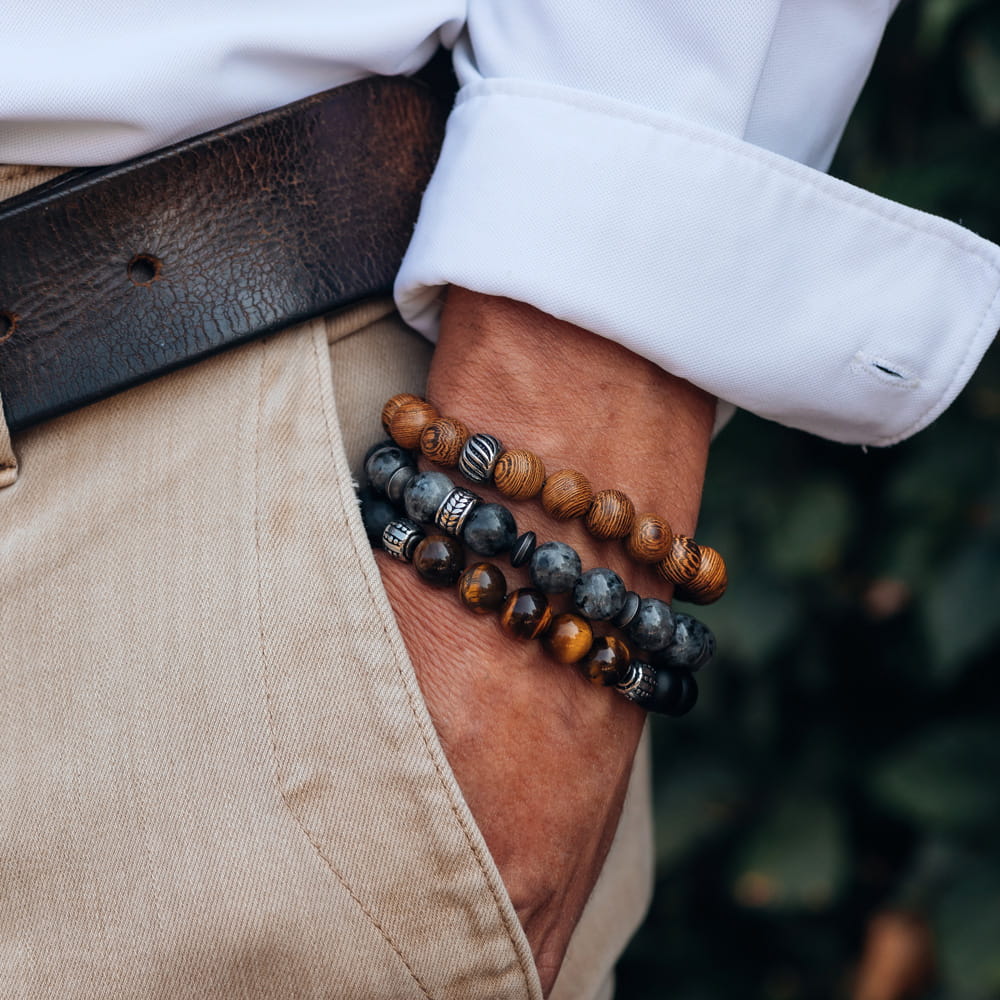 Heren Kralenarmband Jasper - iXXXi Men