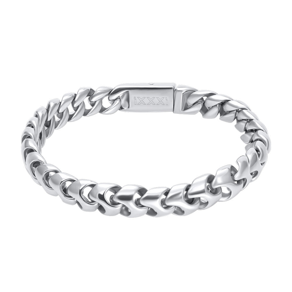Heren Stalen Armband Bordeaux - iXXXi Men