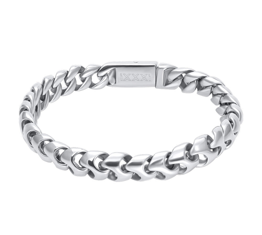 Heren Stalen Armband Bordeaux - iXXXi Men