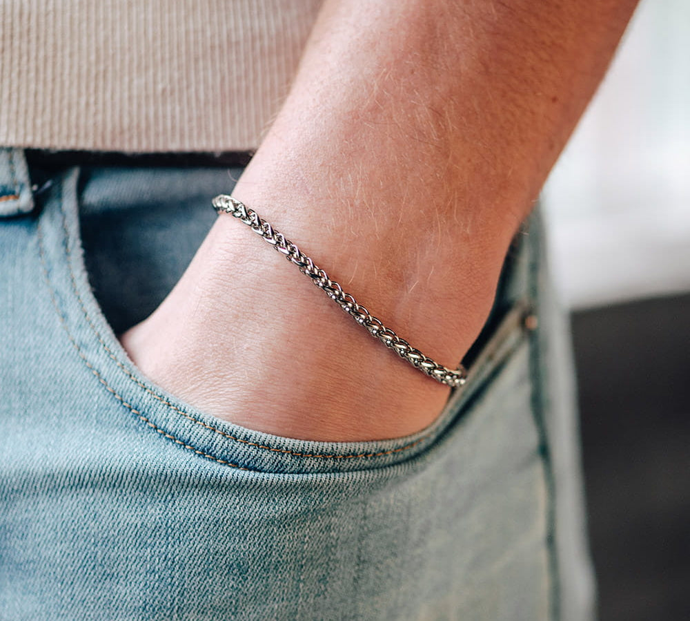 Heren Stalen Armband Round Chain - iXXXi Men