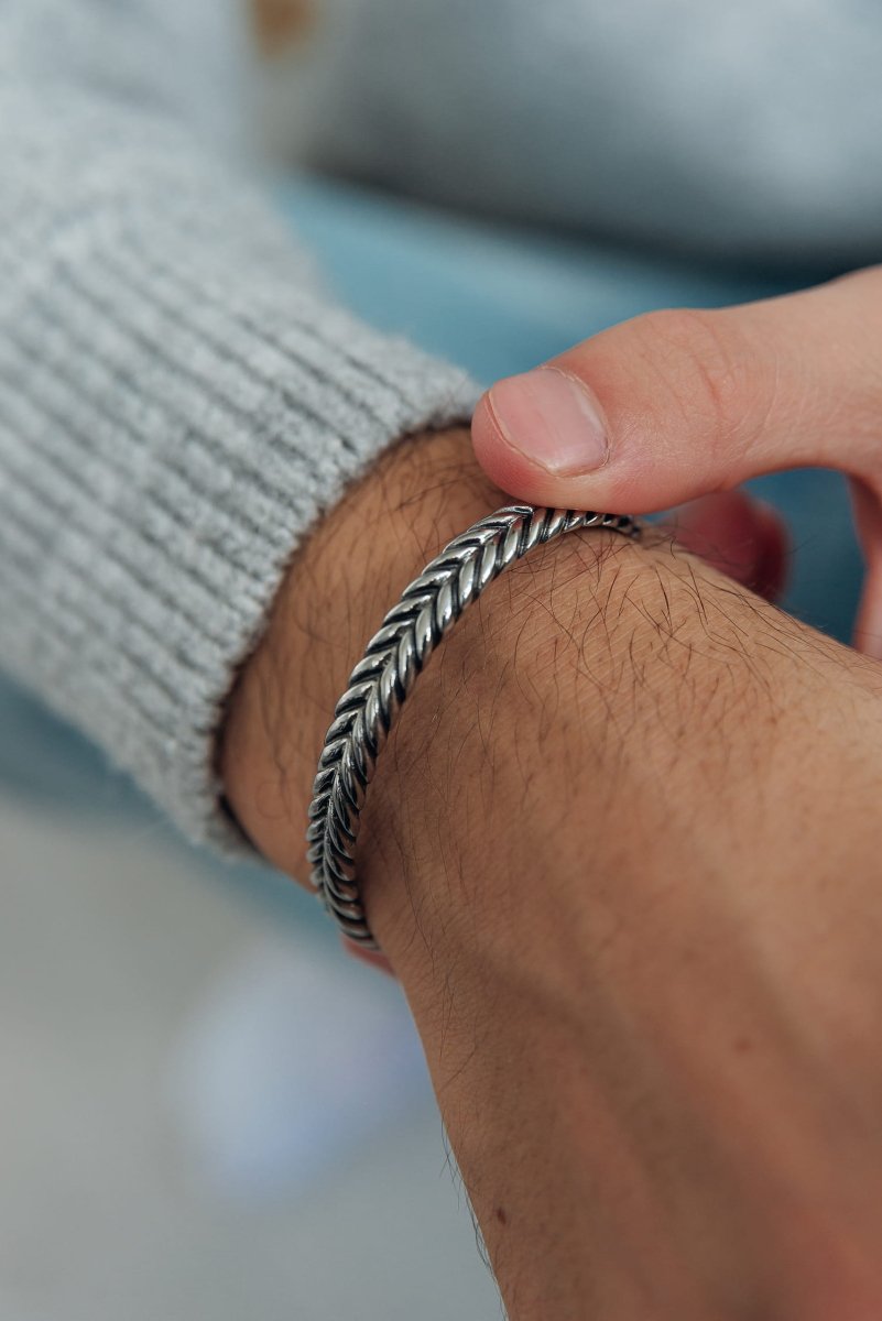 Heren Stalen Bangle Armband Lyon - iXXXi Men