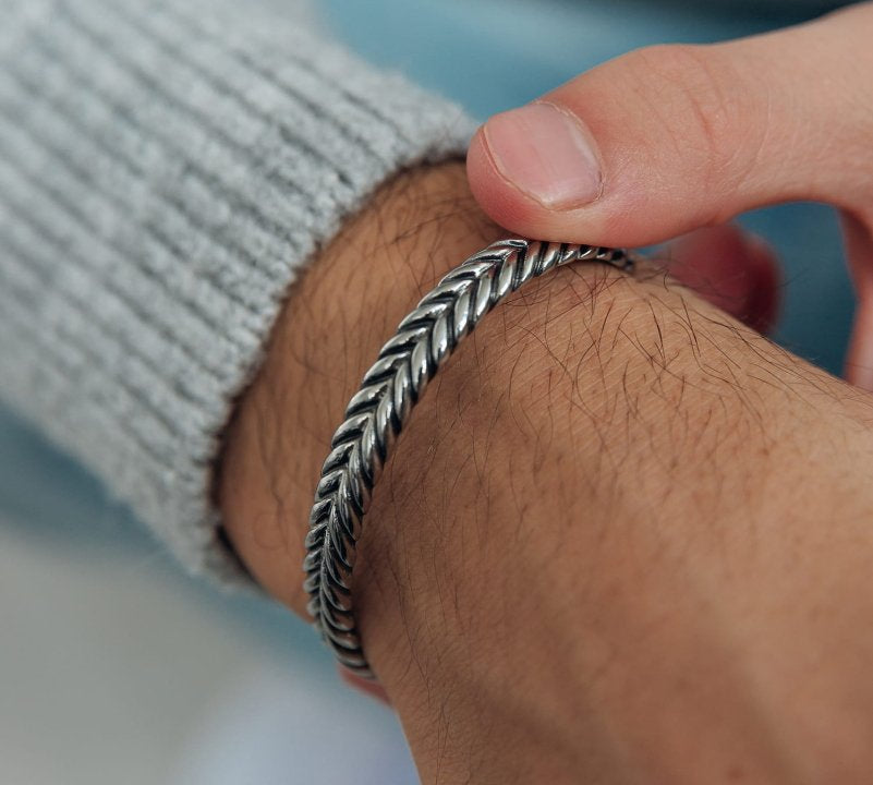 Heren Stalen Bangle Armband Lyon - iXXXi Men