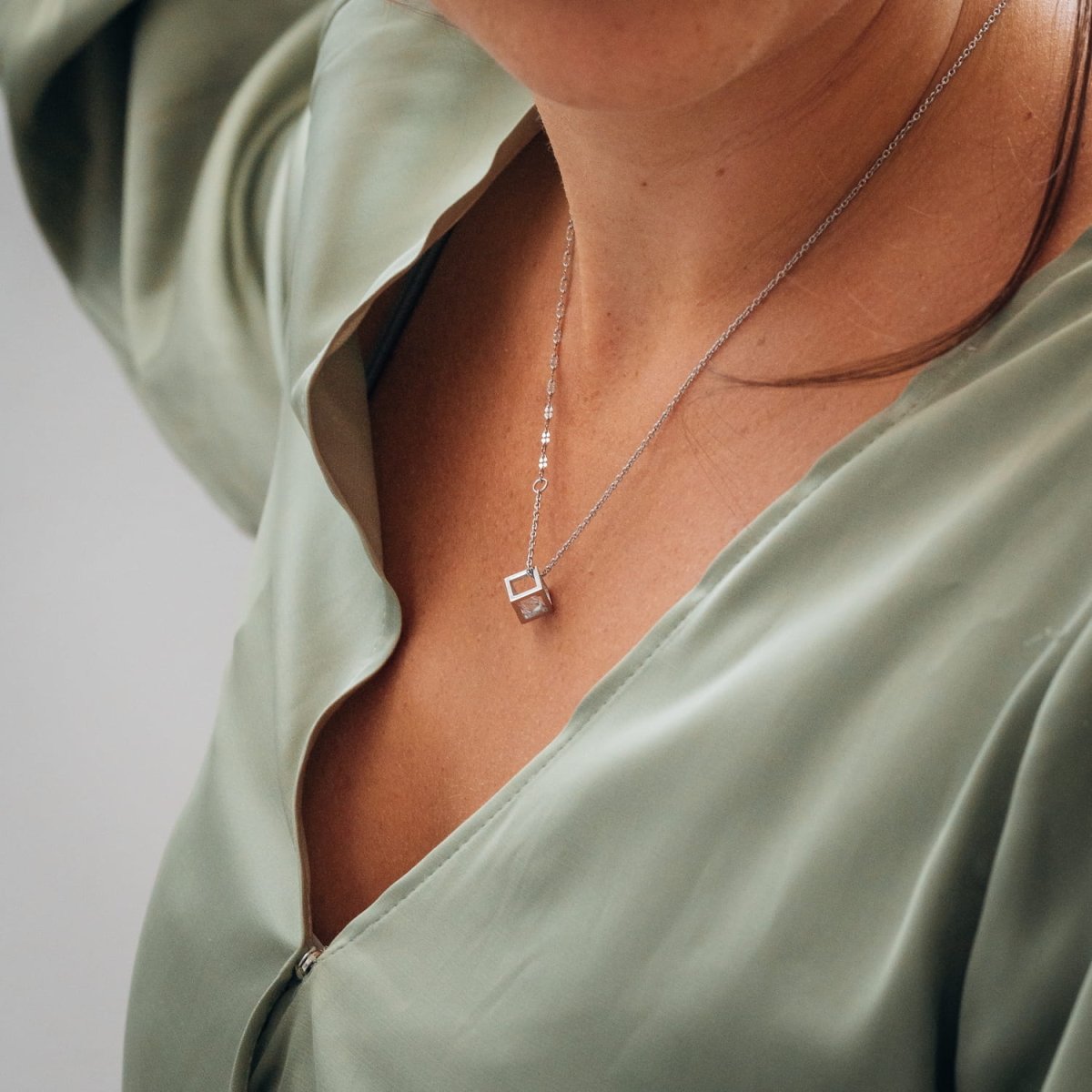 iXXXi Bedel Hollow Cube Stone - iXXXi Jewelry