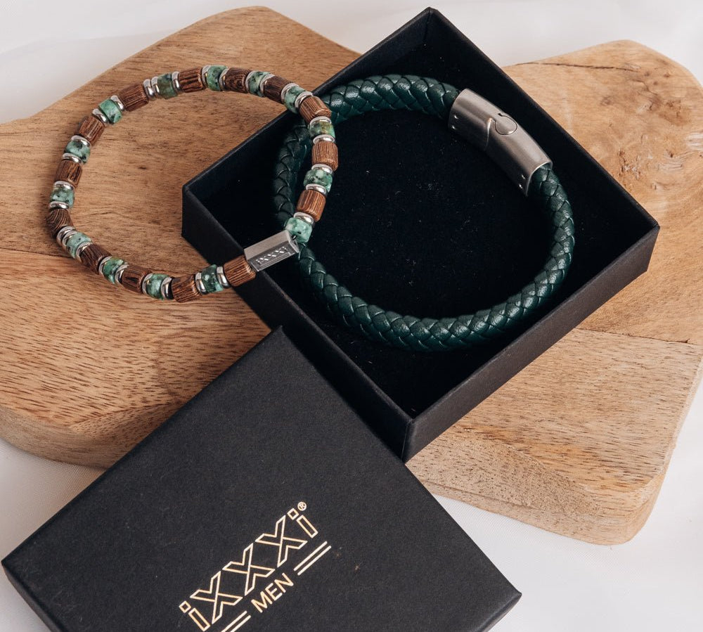 iXXXi Men sieraden set donkergroen - iXXXi Men