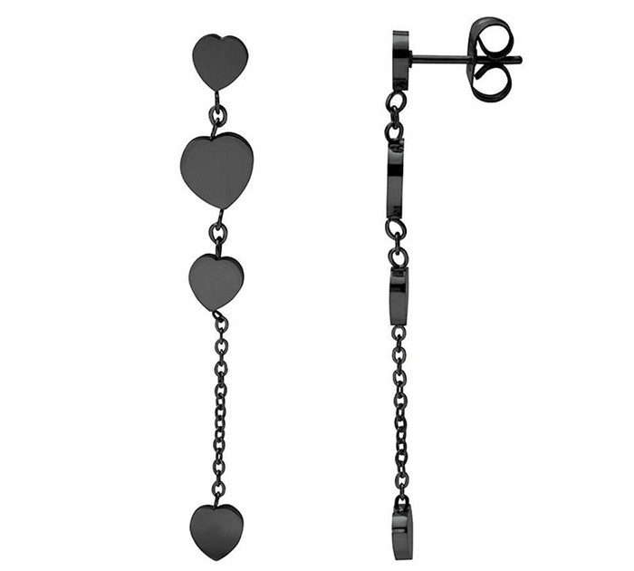 iXXXi Oorbellen 4 Hearts Dangle - iXXXi Jewelry