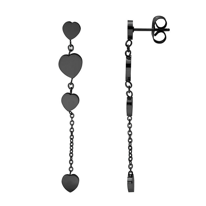 iXXXi Oorbellen 4 Hearts Dangle - iXXXi Jewelry