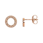 iXXXi Oorbellen Circle Stone 10mm - iXXXi Jewelry