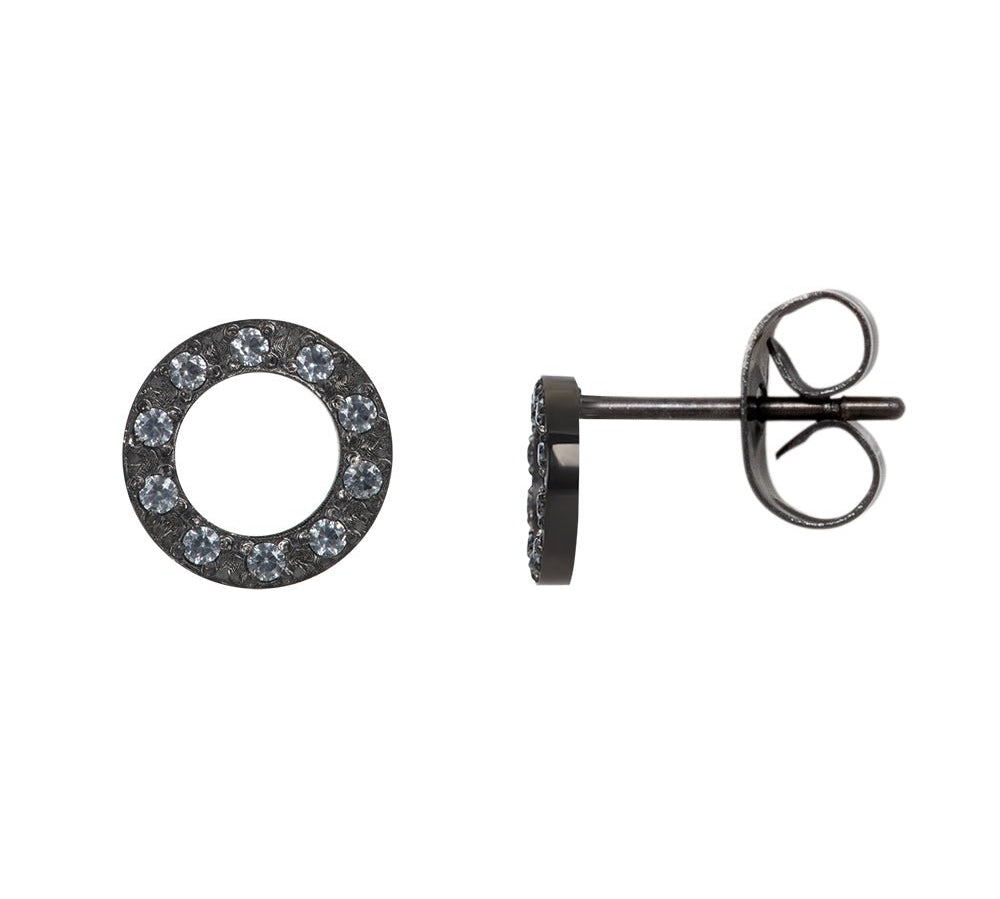 iXXXi Oorbellen Circle Stone 10mm - iXXXi Jewelry
