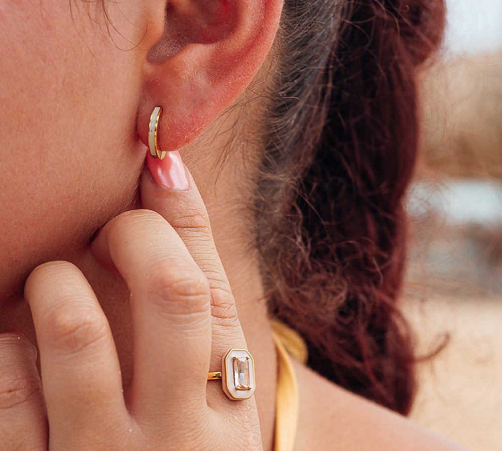 iXXXi Oorbellen Line Warm Grey - iXXXi Jewelry