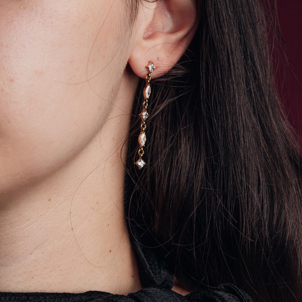iXXXi Oorbellen Noire Crystal - iXXXi Jewelry