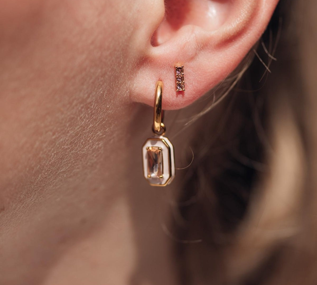 iXXXi Oorbellen Triple Stone - iXXXi Jewelry