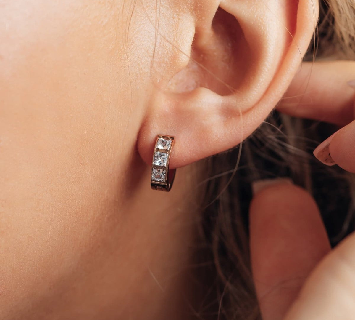 iXXXi Oorringen Brillia White - iXXXi Jewelry