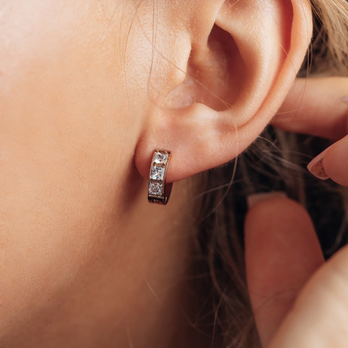 iXXXi Oorringen Brillia White - iXXXi Jewelry