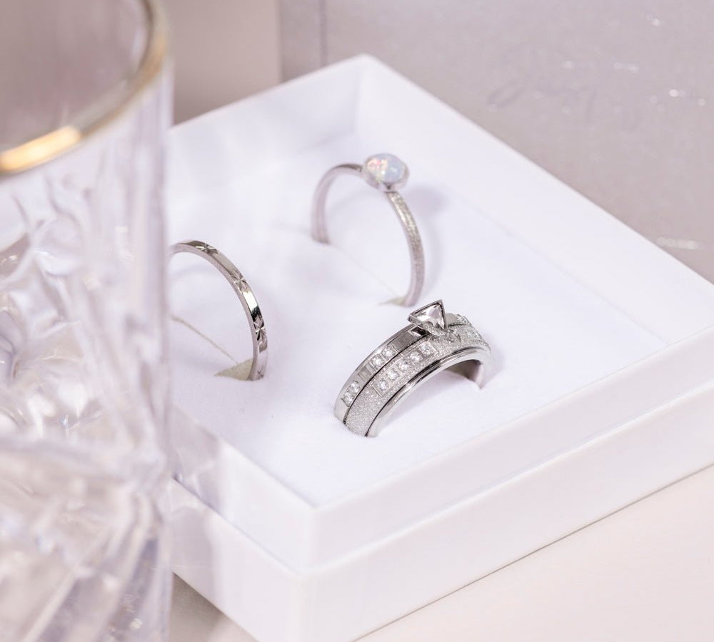 iXXXi Ring cadeau set Sterre - zilver - iXXXi Jewelry