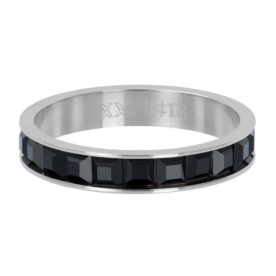 iXXXi Vulring Clear Glass Black - iXXXi Jewelry