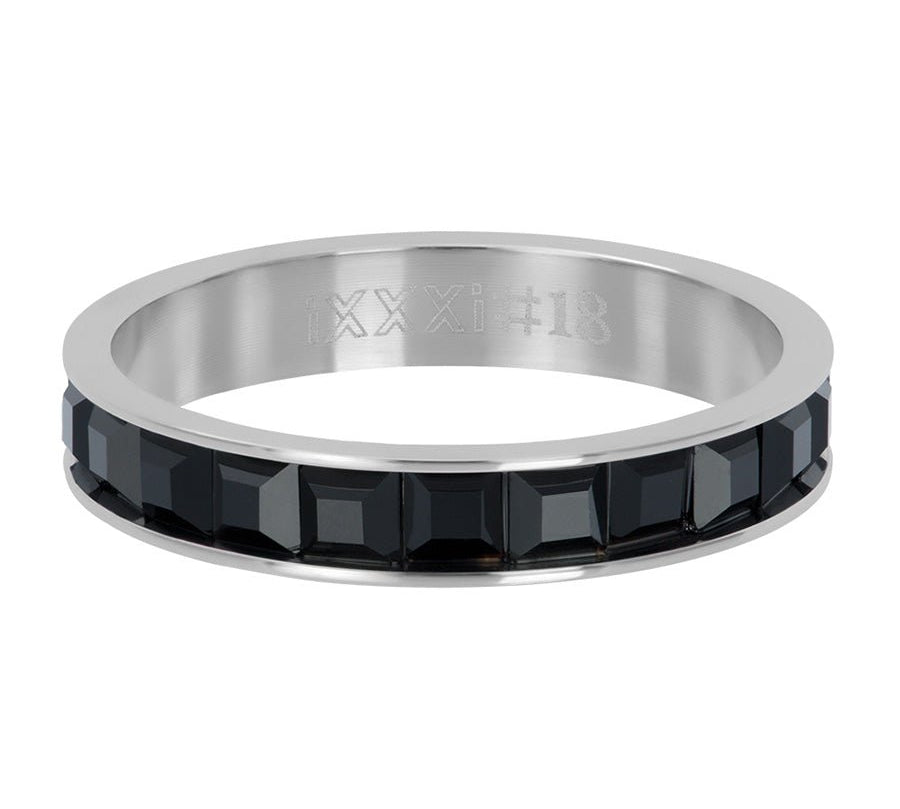 iXXXi Vulring Clear Glass Black - iXXXi Jewelry
