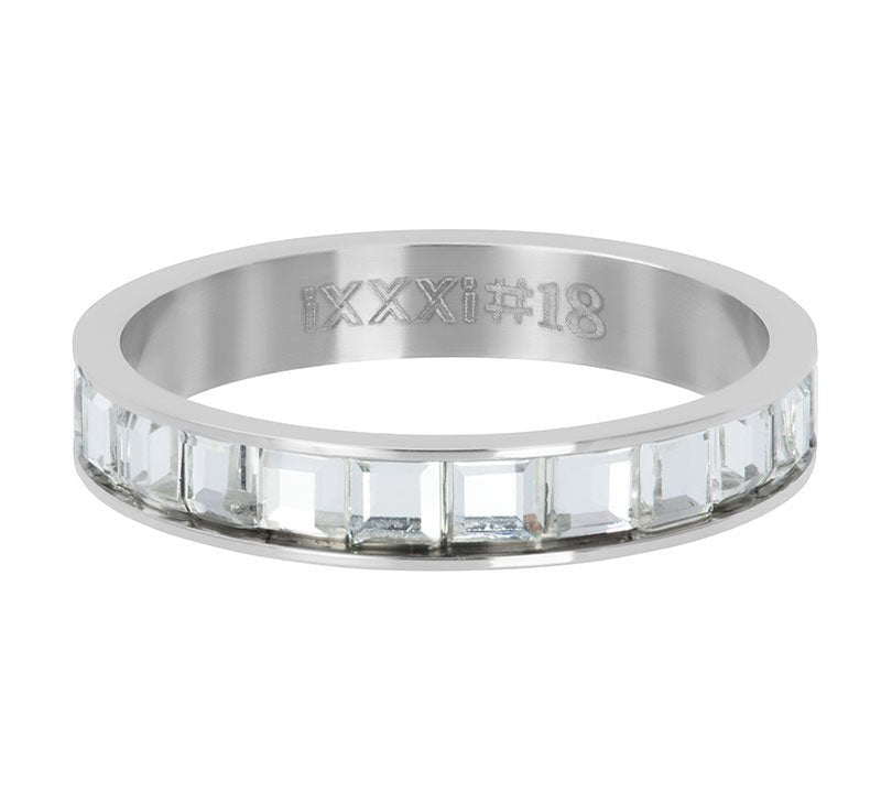 iXXXi Vulring Clear Glass White - iXXXi Jewelry