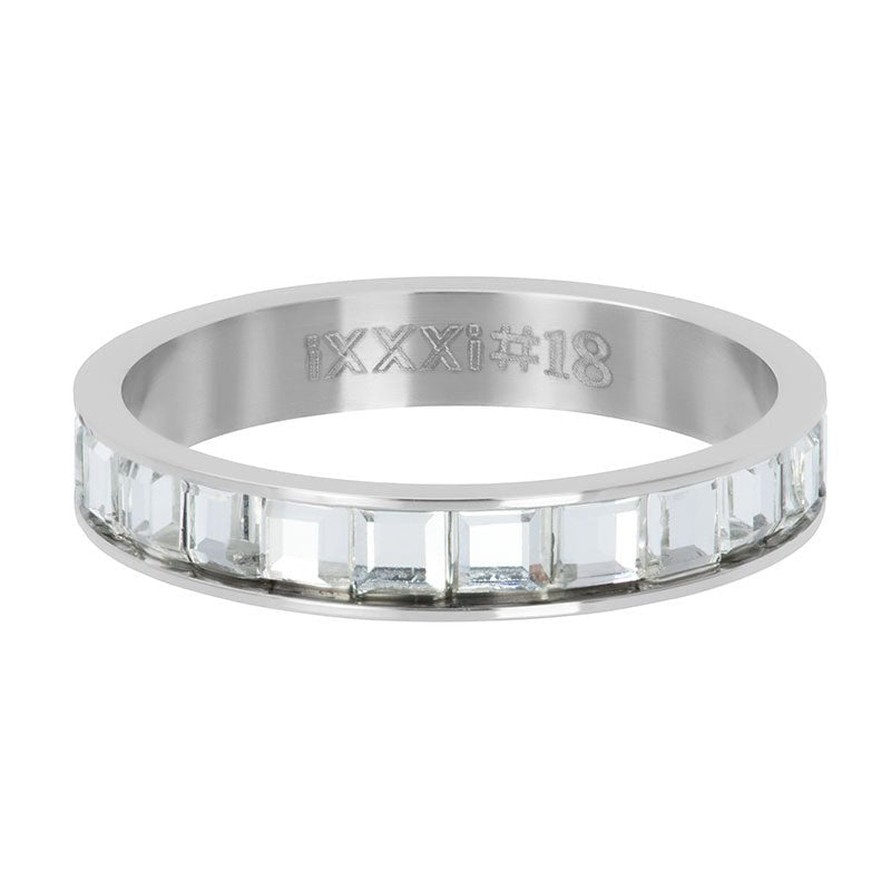 iXXXi Vulring Clear Glass White - iXXXi Jewelry