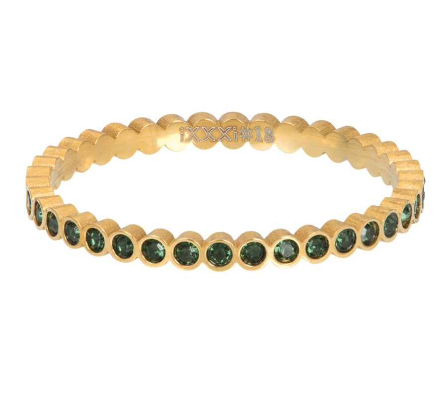 iXXXi Vulring Small Circle Stone Emerald - iXXXi Jewelry
