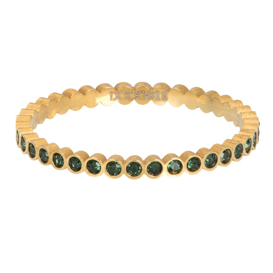 iXXXi Vulring Small Circle Stone Emerald - iXXXi Jewelry
