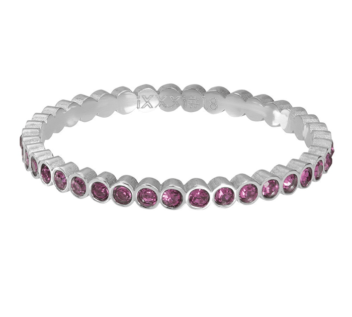 iXXXi Vulring Small Circle Stone Fuchsia 2mm - iXXXi Jewelry