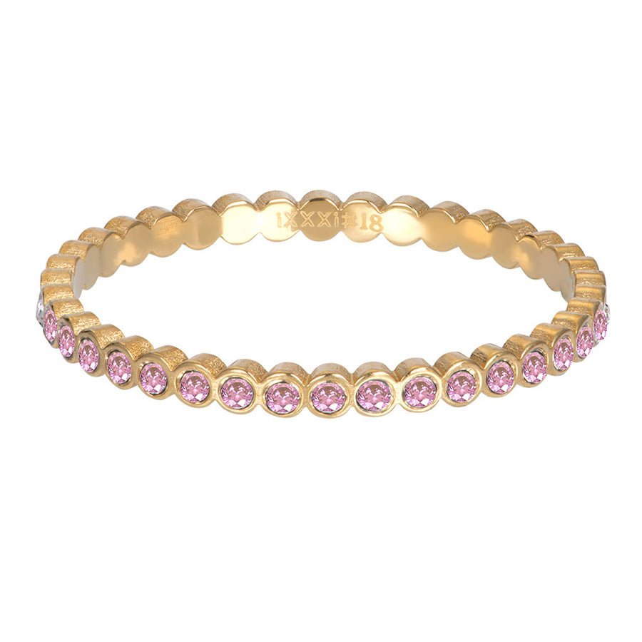 iXXXi Vulring Small Circle Stone Pink - iXXXi Jewelry