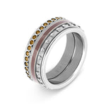 Samengestelde iXXXi ring Burgundy - iXXXi Jewelry