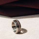 Samengestelde iXXXi ring Burgundy - iXXXi Jewelry