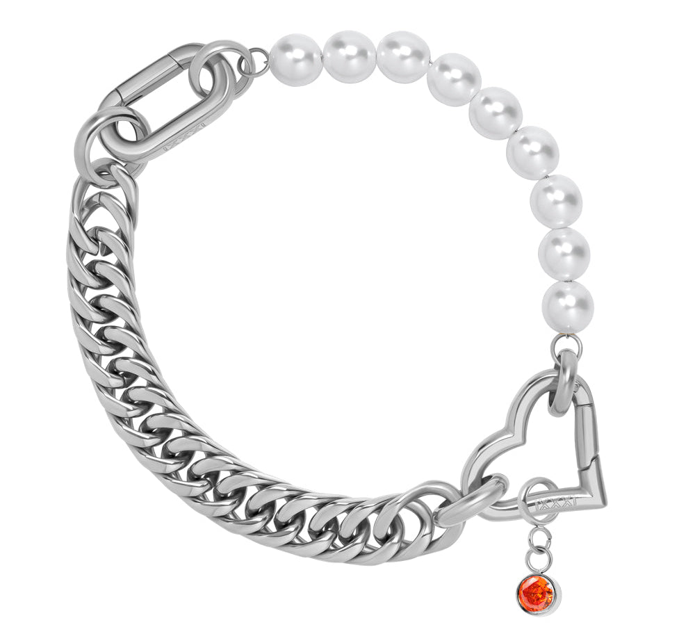 WK deal - Samengestelde armband Christal met oranje bedel - iXXXi Connect