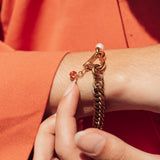 WK deal - Samengestelde armband Christal met oranje bedel - iXXXi Connect