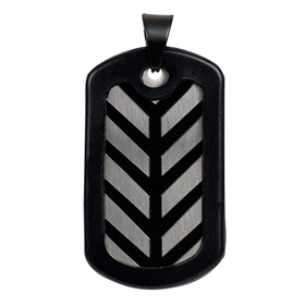 Bild von Anhänger Dog Tag Stripe
