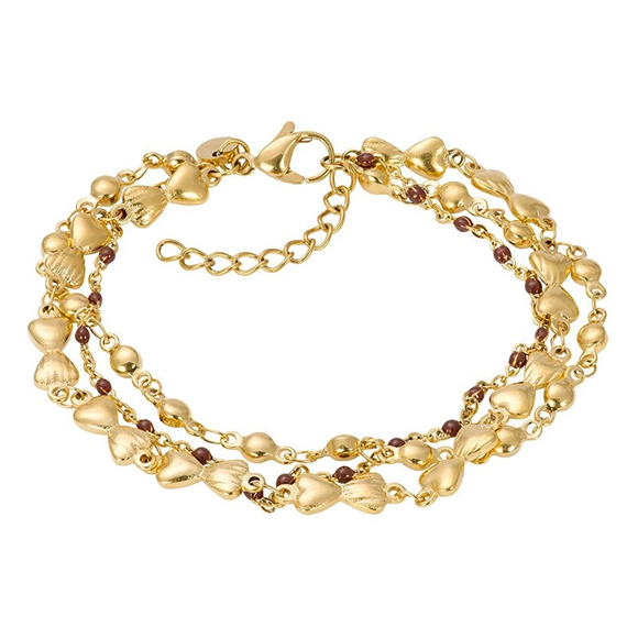 Product image 1 of Armband Botswana (braune Perlen) 17+3cm