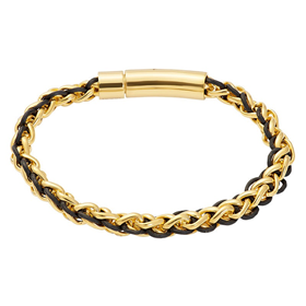 Afbeelding van Armband Geneva black 19cm