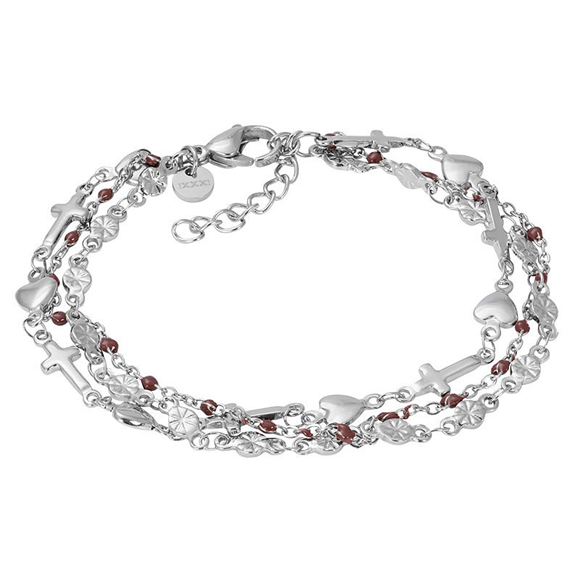 Product image 1 of Armband Ghana (braune Perlen) 17+3cm