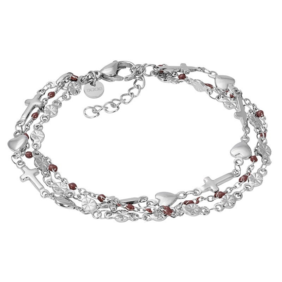 Product image 1 of Armband Ghana (braune Perlen) 17+3cm