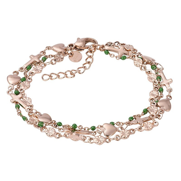 Product image 1 of Armband Ghana (green beads) 17+3cm
