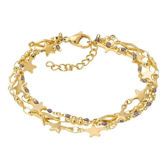 Product image 1 of Armband Kenya (graue Perlen) 17+3cm