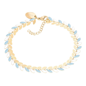 Bild von Armband Malediven (bleu) 17+3cm