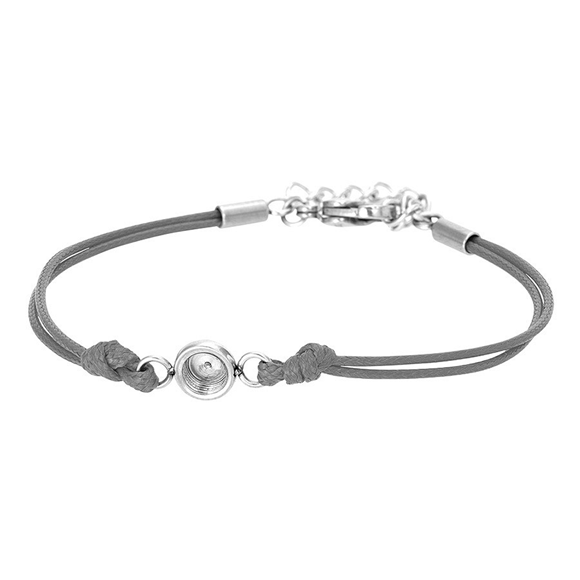 Product image 1 of Armband Wax Cord Top Part Base Grey 17+3cm
