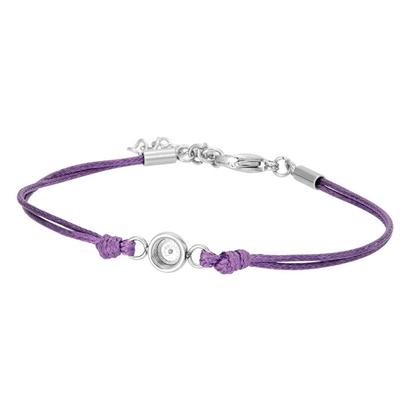 Product image 1 of Armband Wax Cord Top Part Base Purple 17+3cm