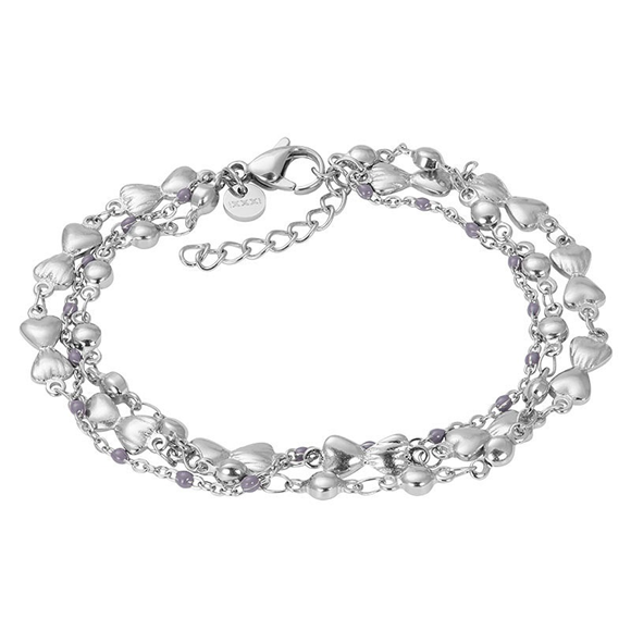 Product image 1 of Bracelet Botswana (grey beads) 17+3cm