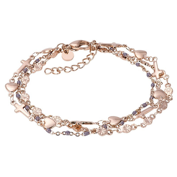 Product image 1 of Bracelet Ghana (grey beads) 17+3cm