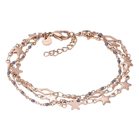 Image of Bracelet Kenya (grey beads) 17+3cm