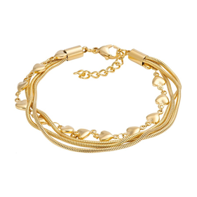 Image of Bracelet Snake Heart 17+3cm