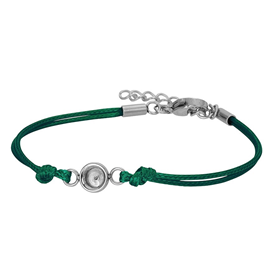 Image of Bracelet Wax Cord Top Part Base Army Green 17+3cm