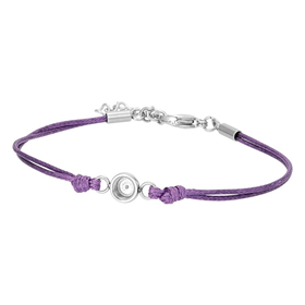 Image of Bracelet Wax Cord Top Part Base Purple