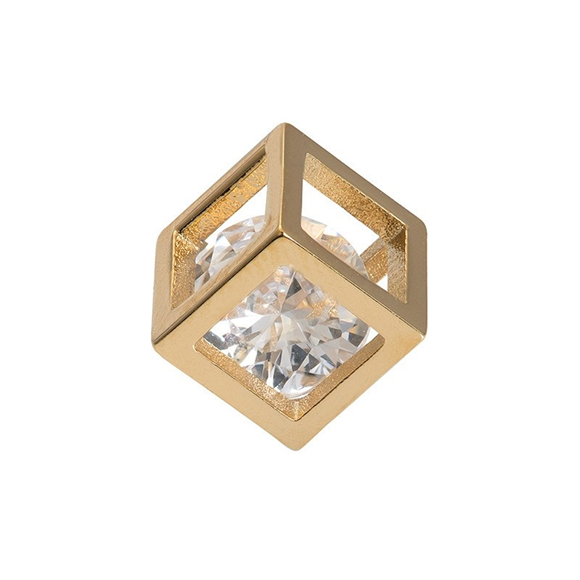 Product image 1 of Charm Hollow Cube Stone