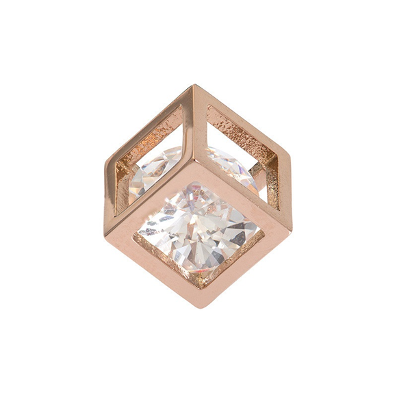Product image 1 of Charm Hollow Cube Stone